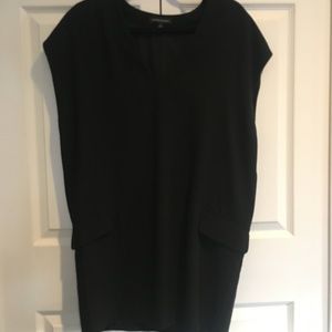 Banana Republic Boxy Black Work Dress with Pockets